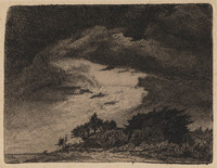 KG 18060
<br/>
Landschap met schaapskooi onder zware lucht
<br/>
<em>Nachenius, Jan Coenraad (1890-1987)</em>